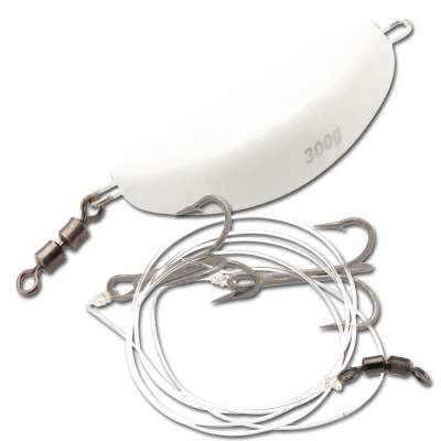 Westin Halibutt Anti Twist Rig (Heilbuttvorfach mit Blei) 350g glow, glow - 350g - 1Stück