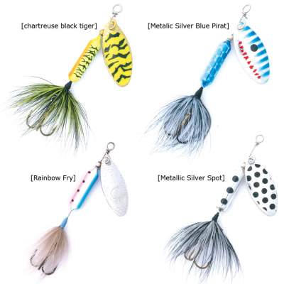 Rooster Tail Original CH/BT 4, - chartreuse/black Tiger - 4,72g - 1Stück