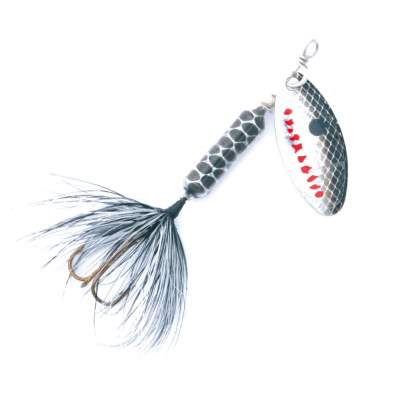 Rooster Tail Original M S/BL 14, - metallic silver/black - 14,17g - 1Stück