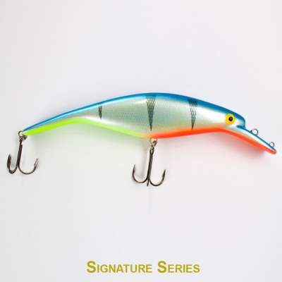 Westin Platypus Wobbler sinking 16cm Signature Series Blue Hot Perch, - 16cm - Signature Series 1 - 57g - 1Stück