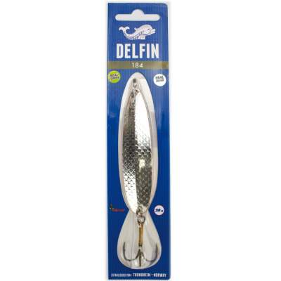 Delfin Nr. 184 versilberter Blinker Silber/Kupfer, - 9cm - Silber/Kupfer - 28g - 1Stück