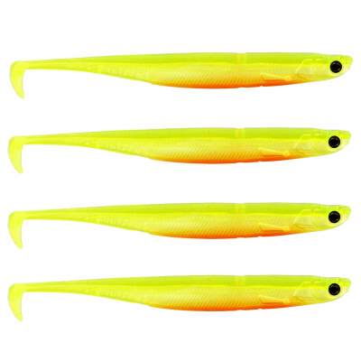 Westin KickTeez ST6 - Zander Shad 15cm - Slime Curd 4 - 4Stück