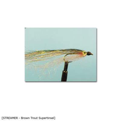 X-Version Fly Streamer BROWN TROUT SUPERTINSEL 10, - Gr.10 - 1Stück - 9