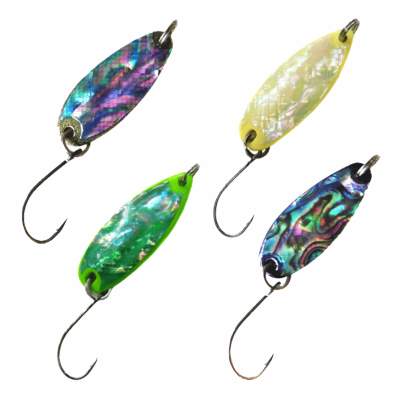 Paladin Trout Spoon XIX 1,60g, perlmutt-rainbow/gold grün