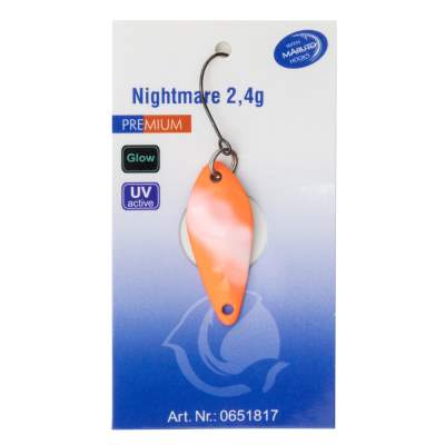 Paladin Trout Spoon Nightmare Selbstleuchtend 2,5g - rot-glow/schwarz