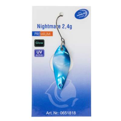 Paladin Trout Spoon Nightmare Selbstleuchtend 2,5g - blau-glow/silber