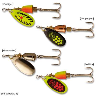 Roy Fishers Vips Spinner 10HF 5,5cm - hellfire - 10g - Gr.3 - 1Stück
