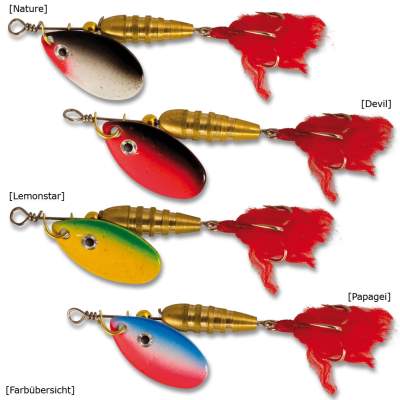 Roy Fishers Bigblade Spinner 7,0cm 6,5g papagei 7cm - Papagei - 6,5g - Gr.2 - 1Stück