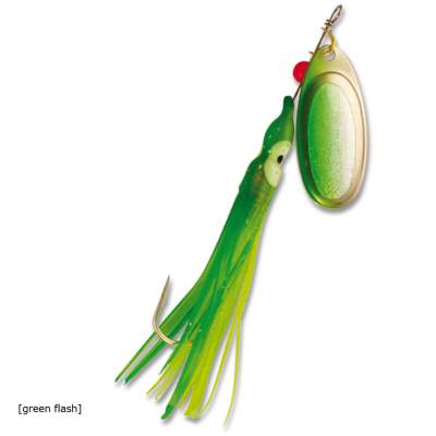 Roy Fishers Octotail Spinner 10 GF, - 10cm - green flash - 7g - Gr.4 - 1Stück