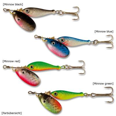 Roy Fishers Minnowtail Spinner 9 R 9cm - Minnow red - 18g - Gr.3 - 1Stück