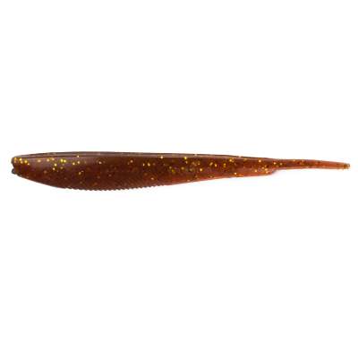 Angel Domäne Action Shad Pin-Tail, 12,5cm, Braun Goldglitter 12,5cm - Braun Goldglitter - 1Stück