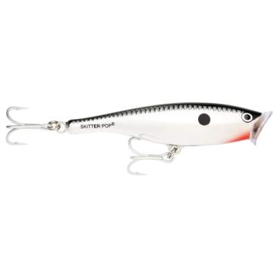 Rapala Skitter Pop Saltwater 12cm Chrome (CH), 40g, Top Water, 1 Stück