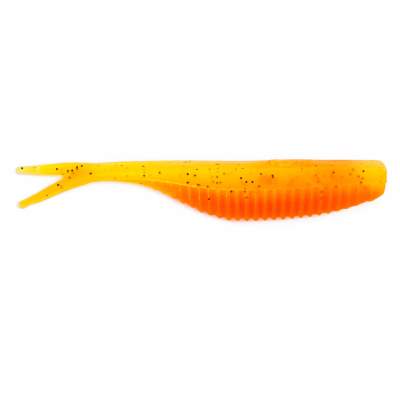 Angel Domäne Action Shad V-Tail, 7,5cm, Orange gelb Black Pepper 7,5cm - Orange gelb Black Pepper - 1Stück