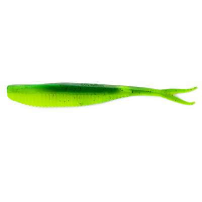 Angel Domäne Action Shad V-Tail, 10,0cm, Chartreuse Grün Black Pepper 10,0cm - Chartreuse Grün Black Pepper - 1Stück