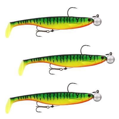 Westin ShadTeez Slim Rigged 'N Ready Gummifisch 14cm - Crazy Firetiger - 32g - 3 Stück