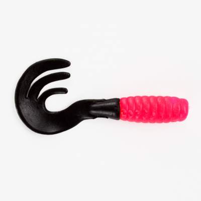 Blitz Pilker Jig Dreierschwanz Beifänger Twister pink/schwarz 8cm, - 8cm - pink/schwarz - 1Stück