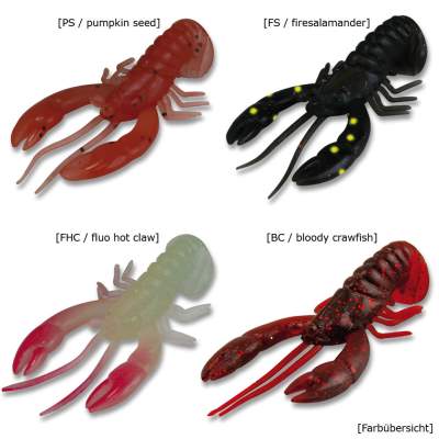 Roy Fishers Crawfish TNT 2 50 FS, - 5cm - fire salamander - 4Stück