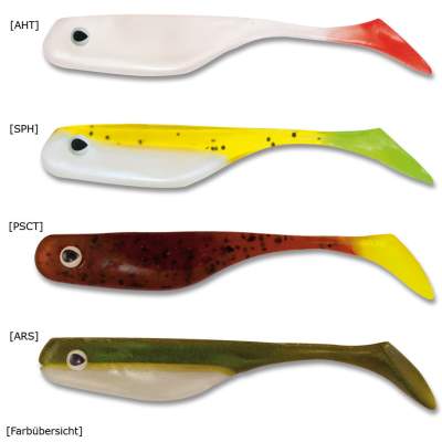 Roy Fishers Paddle Tailer 2SPPCT, - 5cm - salt & pepper phantom chartr.tail - 8Stück