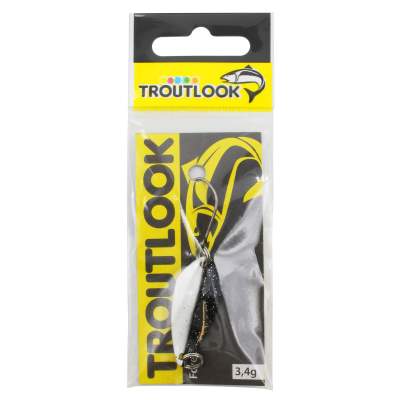 Troutlook Forellenkelle Spoon, 3,4g - black/white