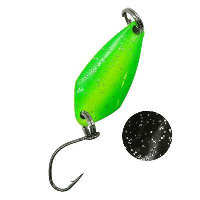 Troutlook Forellenkelle Spoon 2,2g - yellow/green/chrom/glitter