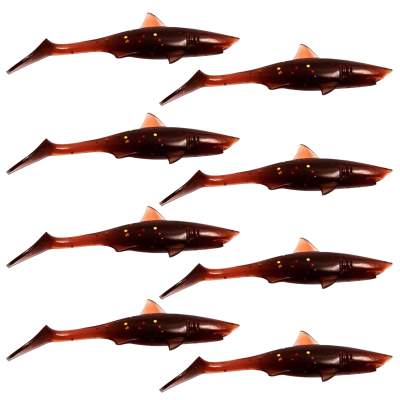 Kanalgratis Baby Shark Gummifische 10cm - Motoroil - 9g - 8 Stück