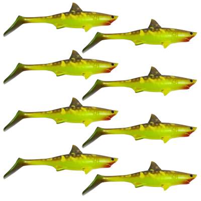 Kanalgratis Baby Shark Gummifische 10cm - Hot Pike - 9g - 8 Stück