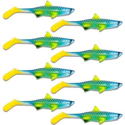 Kanalgratis Baby Shark, 10cm - Clear Blue Lemonade - 9g - 8 Stück
