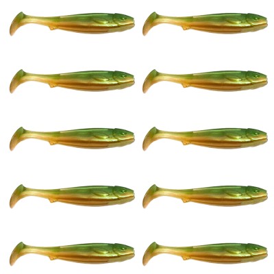 Kanalgratis Flatnose Mini - Gummifische 9cm - Kiwi Bite - 7g - 10 Stück