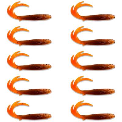 Kanalgratis Baby Dragon - Twister 11cm - Motoroil Hot Tail - 3.7g - 10 Stück