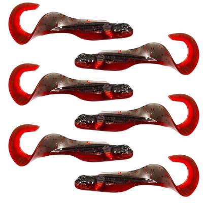 Kanalgratis Nettel Mini 11cm - Red and Black - 6g - 6 Stück