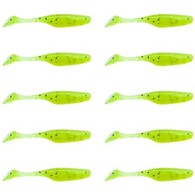 Kanalgratis Monkey Shad Gummifische 9cm - Zalt & Pepper Lime - 6g - 12 Stück