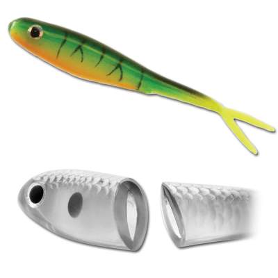Berkley Hollow Belly Split Tail 125 FT 12,5cm - firetiger - 3Stück