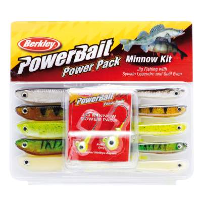 Berkley Powerbait Minnow Gummifisch Set 10 Stück 7,5/10,0cm - sortiert - 5+7g - 10Stück