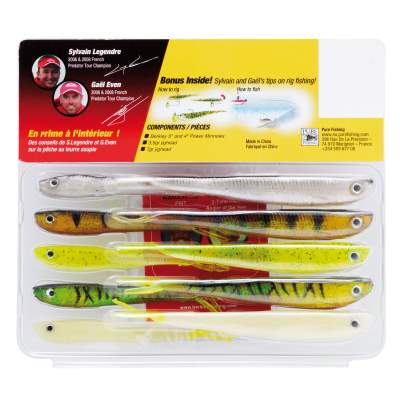 Berkley Powerbait Minnow Gummifisch Set 10 Stück 7,5/10,0cm - sortiert - 5+7g - 10Stück