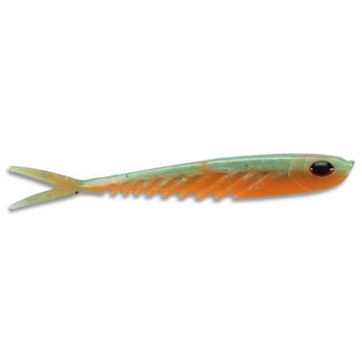 Berkley Gummifisch Powerbait Ripple Minnow 5 Gold Orange, - 12,5cm - Green Orange - 6Stück