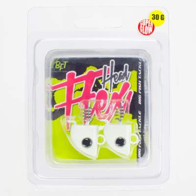 BFT Flexhead Jighead 2er Pack 30g super glow 44mm - 14g - Gr.4/0 - 5Stück