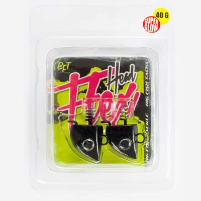 BFT Flexhead Jighead 2er Pack 40g black 44mm - 14g - Gr.4/0 - 5Stück