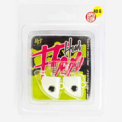 BFT Flexhead Jighead 2er Pack 40g super glow 44mm - 14g - Gr.4/0 - 5Stück