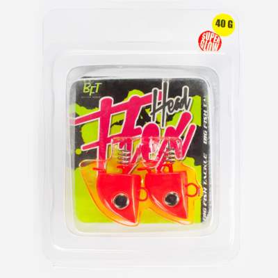 BFT Flexhead Jighead 2er Pack 40g orange, - 44mm - 14g - Gr.4/0 - 5Stück