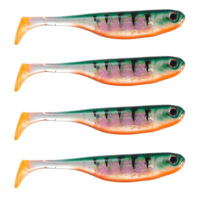 Berkley Gummifisch Gotam Shad 3 4 Stück 8,0cm Tiger 8cm - Tiger - 4Stück