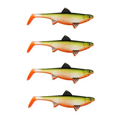 Senshu Real Fin Shad, 8cm - Orange Belly - 4g - 4 Stück