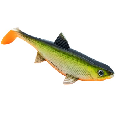 Senshu Real Fin Shad Gummifische 8cm - Orange Belly - 4g - 4 Stück