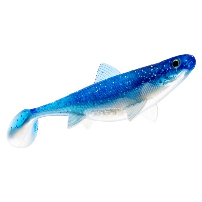 Senshu Real Fin Shad, 8cm - Flaky Blue - 4g - 4 Stück