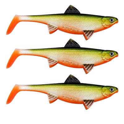 Senshu Real Fin Shad Gummifische 12cm - Orange Belly - 13g - 3 Stück