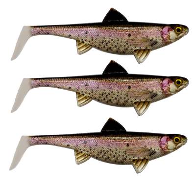 Senshu Real Fin Shad Gummifische 12cm - Rainbow Trout - 13g - 3 Stück