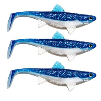 Senshu Real Fin Shad, 12cm - Flaky Blue - 13g - 3 Stück