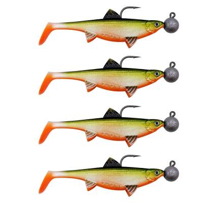 Senshu Real Fin Shad Ready2Catch Gummifische 8cm - Orange Belly - 11g - 4 Stück