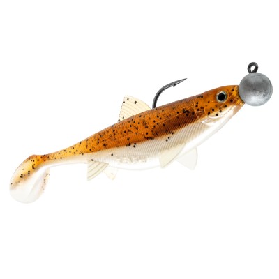 Senshu Real Fin Shad Ready2Catch Gummifische 8cm - Magic Motoroil - 11g - 4 Stück