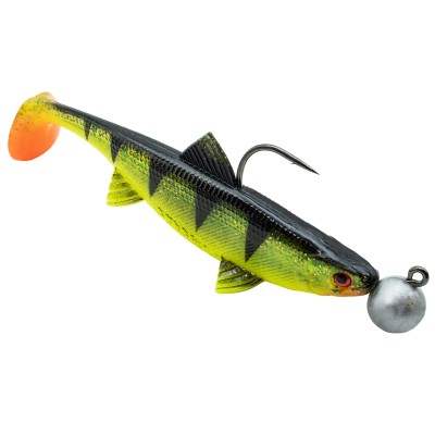 Senshu Real Fin Shad Ready2Catch Gummifische 8cm - Shiny Tiger - 11g - 4 Stück