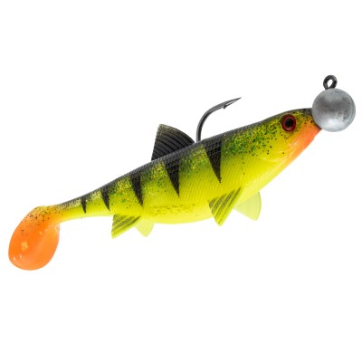 Senshu Real Fin Shad Ready2Catch Gummifische 8cm - Shiny Tiger - 11g - 4 Stück